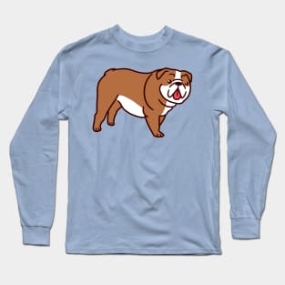 Cute English Bulldog Long Sleeve T-Shirt